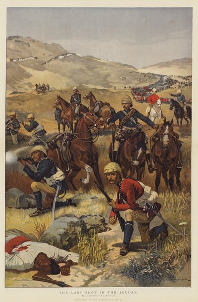 Le dernier coup de feu au Soudan - Richard Caton Woodville junior